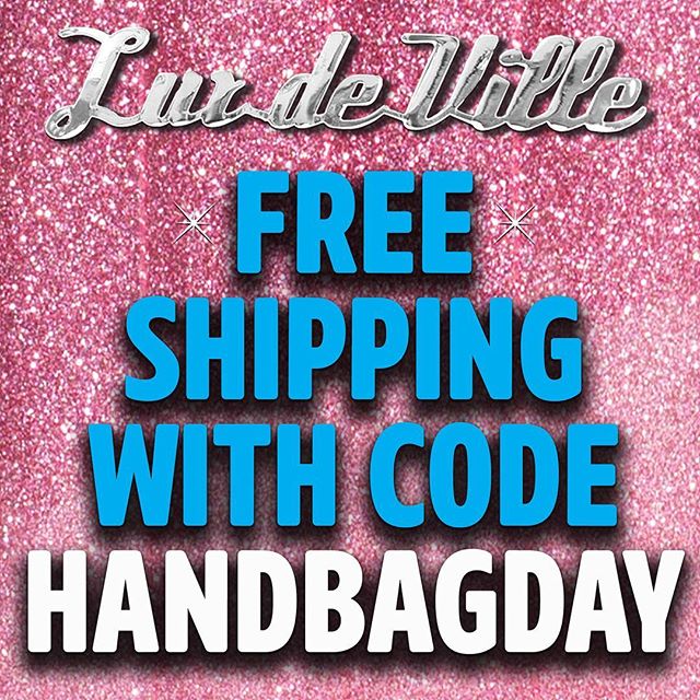 luxdeville's tweet photo. Free Domestic Ground Shipping on all items including SALE items ENDS TONIGHT! Use code: HANDBAGDAY
#nationalhandbagday #handbagday #freeshipping #luxdeville https://t.co/bpqwDhX37R