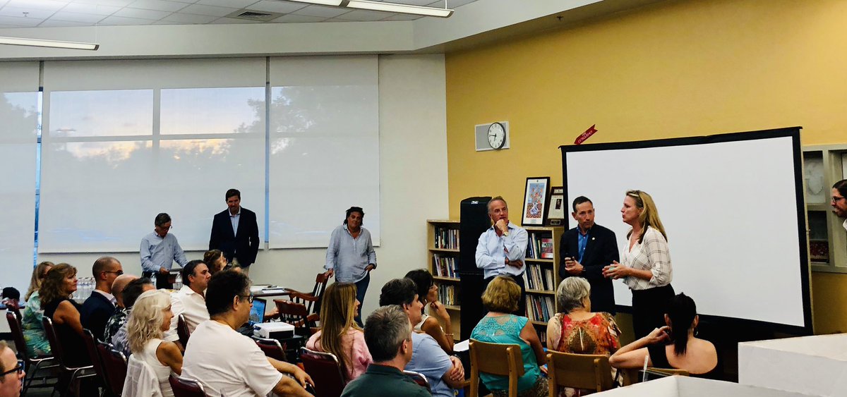 voteyesforMB's tweet photo. Residents attend a #GOMB2018 meeting to learn more about the GO Bond mesures that will fund critical infrastructure needs in our community. Join us tomorrow at 6:30 p.m. at Collins Park Library, 2100 Collins Ave for your opportunity to learn on how to secure the City’s future. https://t.co/wOxmiK5V5b