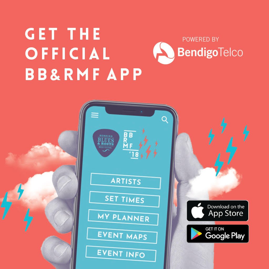 The BBRMF 2018 App powered by Bendigo Telco is now available on the Apple store and Google Play!