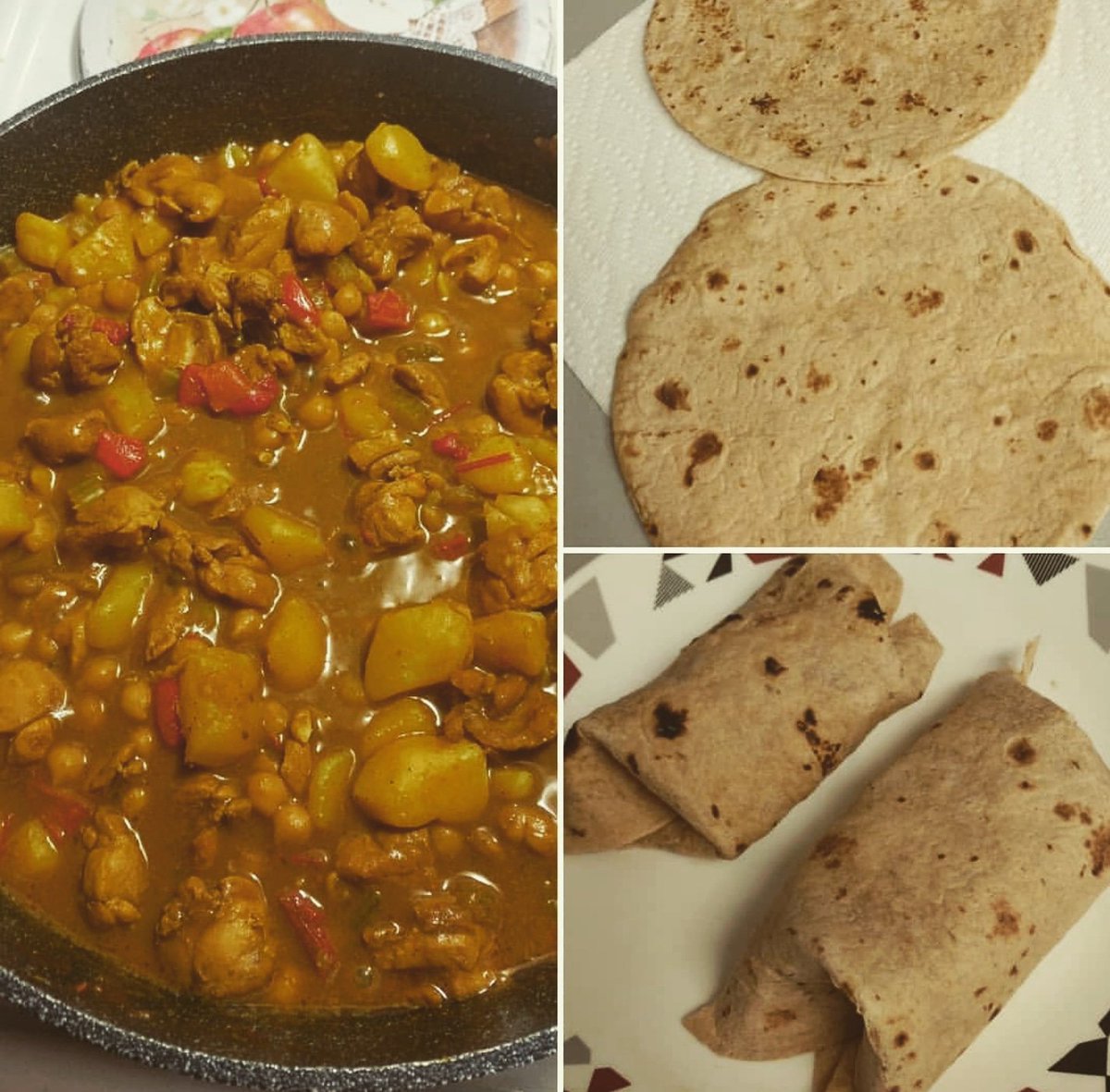EE_Laura's tweet photo. Curry Chicken Roti 🐔
.
#WhatsForDinner #HealthyEating #Homemade #CurryChicken #Roti #7sp  #BecauseImWorthIt #BeyondTheScale #SmartPoints #iTrackBites #MmmMmmGood #HealthyNotBoring #FoodPorn #Foodie #FoodPhotography #PictureThis #BecauseImWorthIt #LaurasKitchen #BonAppetit 🍴 https://t.co/wpsZWaFT1y