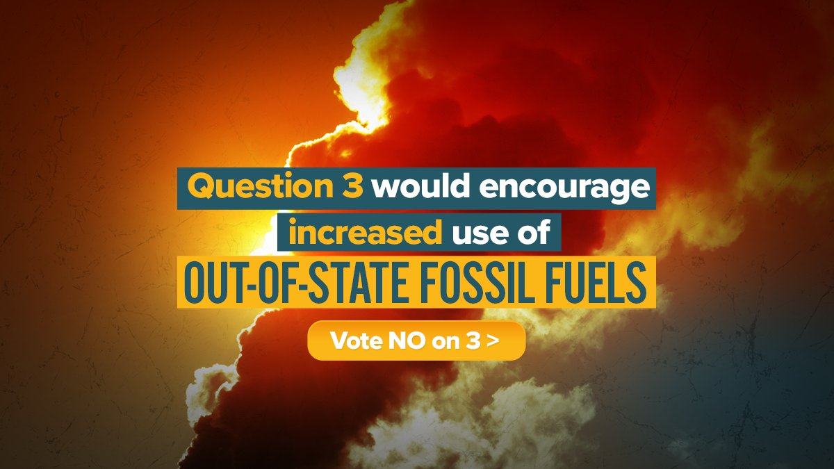 NoOn3's tweet photo. Not only does Question 3 do nothing for renewable energy, it would increase Nevada's dependence on out-of-state fossil fuels. https://t.co/8YTu7b54lp https://t.co/fJDahZSCSc