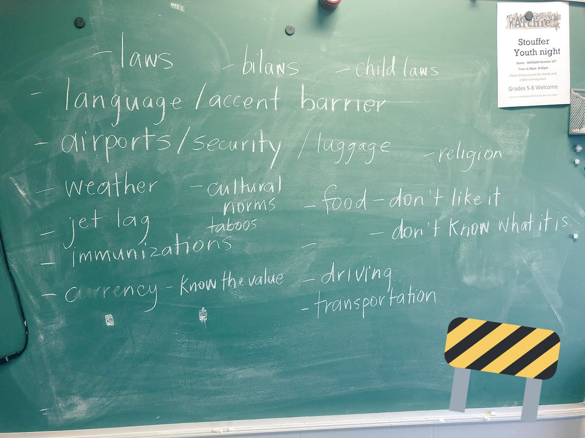 NESalvatori's tweet photo. Introduction to barriers today in our work with #executivefunctions. Once we got going, Grade 7/8s didnβt want to stop listing the barriers someone might face moving to a new country βοΈ
#TLDSBlearns #asesroars #barriers #brainstorm #engagement https://t.co/cOtEdXTivY
