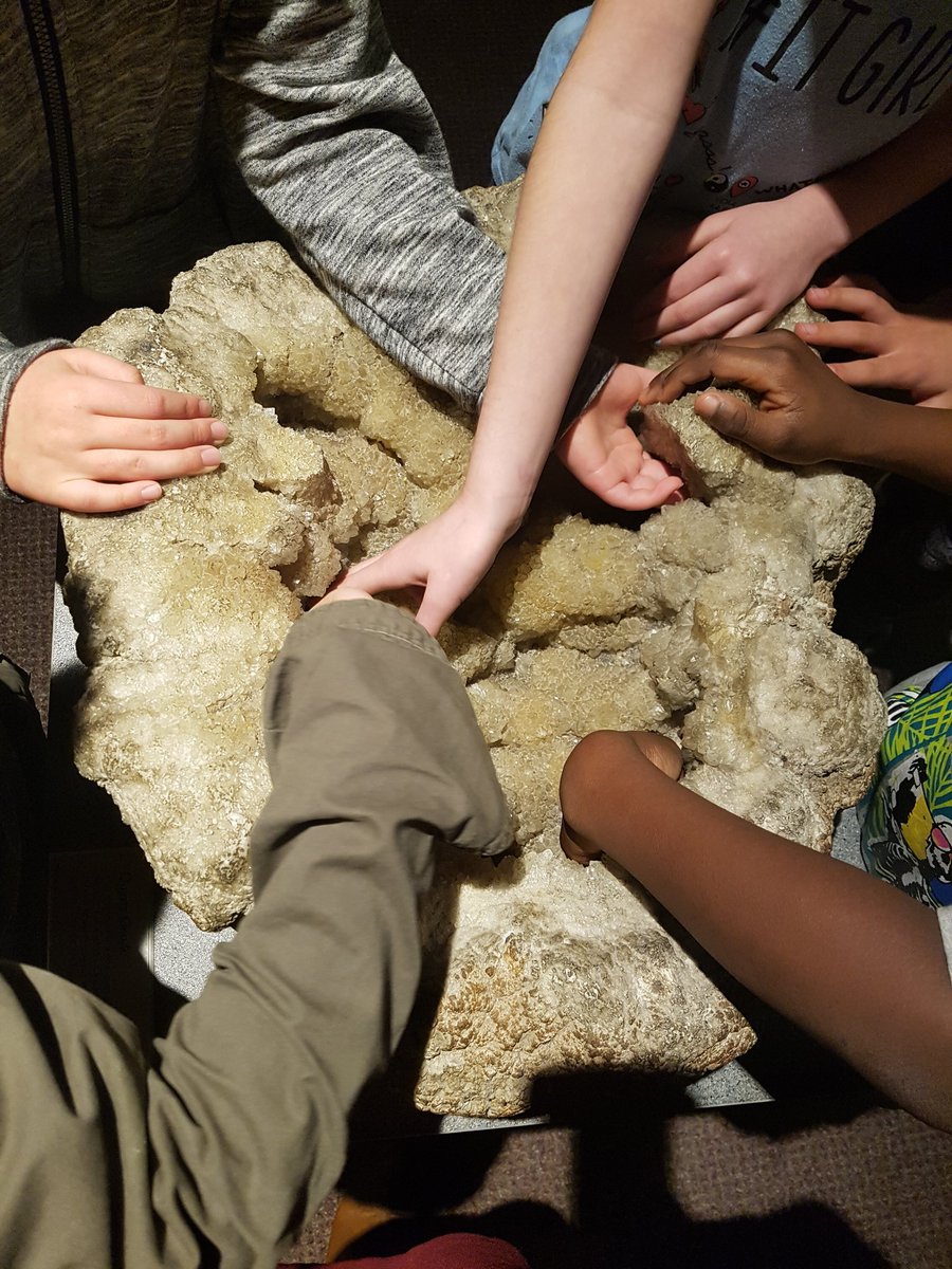 Soaringingrade3's tweet photo. So much fun at the Glenbow Museum! Students examined rocks and classified them as igneous, metamorphic, or sedimentary. #jrgeologists @Glenbow #hawkwood3s https://t.co/aWnt9SQy3b