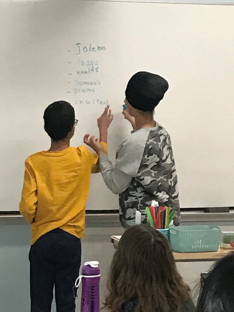 6sKroeker's tweet photo. We are so interested in all the food mentioned in Amal Unbound.  Our class is voting on which foods we'd like to sample! #GRAAmal #GRA18 @aishacs https://t.co/JRENEaHNCc