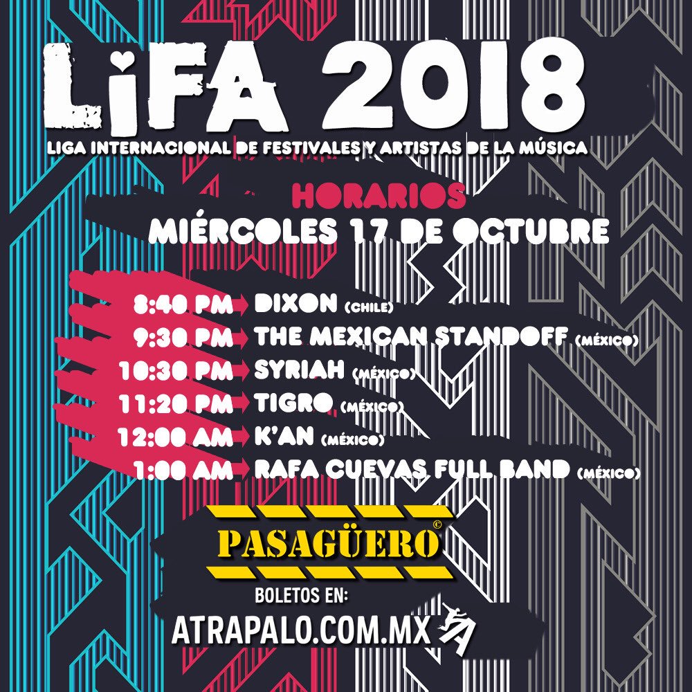 KANMUSICA's tweet photo. Nos vemos este miércoles en el festival LIFA en Pasaguero. #Rock #Powertrio #livemusic @quesobass  @mikesierraa @rodrigocamposg @lifamusica https://t.co/8UKf5VxctX