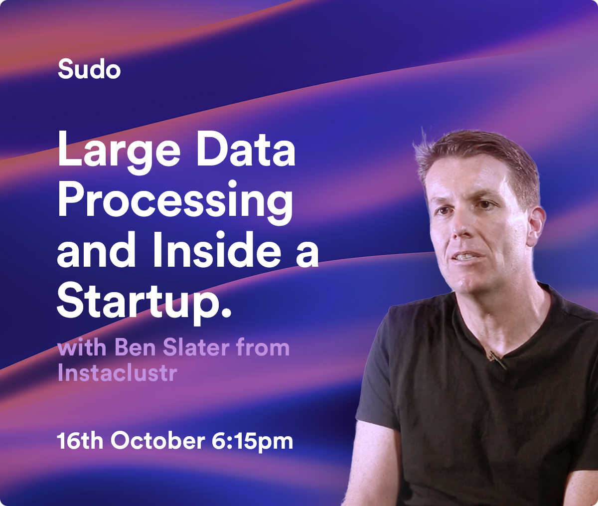 sudo_uc's tweet photo. This Thursday – Ben Slater - Large Data Processing &amp; Inside a Startup

https://t.co/NGZtDtDAMv https://t.co/Gw8NaN4YwK