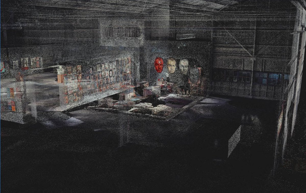 VRtMuseums's tweet photo. Check out some behind the scenes to our new #ShepardFairey VR app called DAMAGE! We scanned the entire exhibit in order to create an exact replica! #VR #WomenInVR #womenintech #art #streetart #AR #vrtmuseums #museums https://t.co/P7V9Hs3f6S