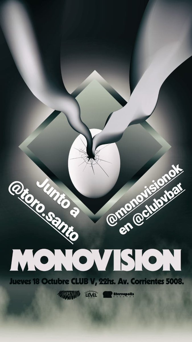 sebastianscala's tweet photo. #monovision en @ClubVBar este jueves junto a #torosanto #clubvb  @MonovisionOk https://t.co/RXRm1mcGCh