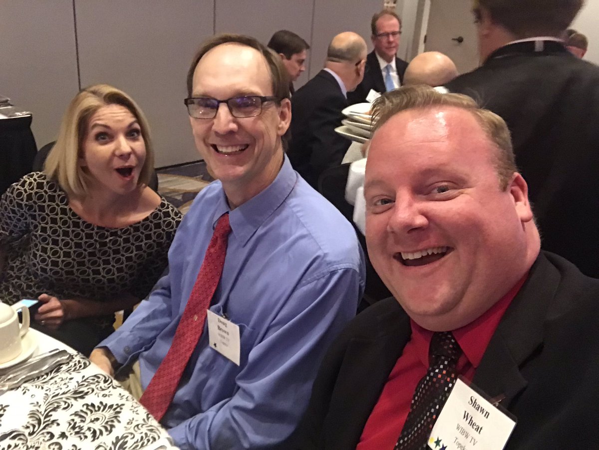 LNLShawn's tweet photo. @Melissa_Brunner @wibwDoug and I took a selfie because @wibwErika and @wibwdeneysha have taken 19 selfies. Then there’s @wibwJuan @wibwRegan and @WIBWTyler who refuse to take one. #KAB2018 https://t.co/evFXTuJfB1