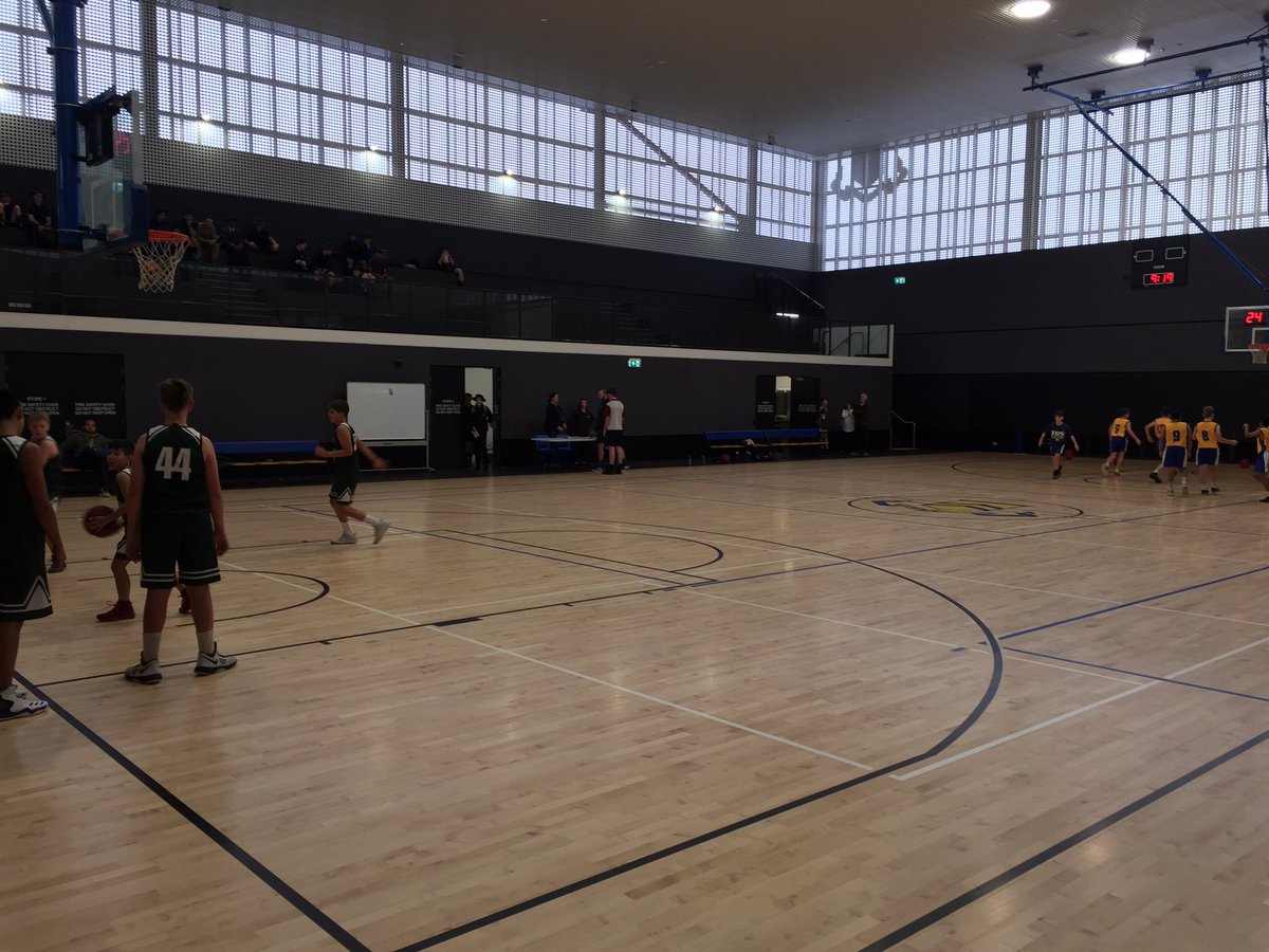 Both teams warming up ahead of the Basketball match between @ToowoombaGS and <a href="/trinitygrammar/">Trinity Grammar School, Sydney</a>. Unfortunately has been cancelled due to wet weather.
