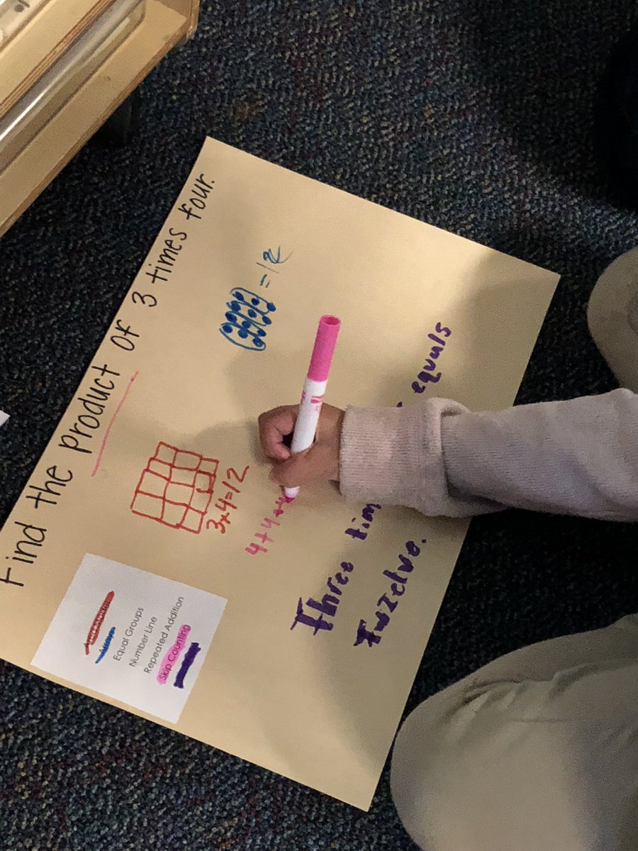 Tour of knowledge for our intervene/enrich day after studying multiplication strategies 😎 <a href="/stipesstallions/">Stipes Stallions</a>