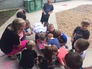 CarlenaSheeran's tweet photo. Last week Abby Newton’s preschool students @HeartlandES spotted a Walking Stick! 🦗 In an impromptu science lesson, they discussed the environment it lives in &amp; gave it a home. ❤️ They collected dirt &amp; grass for the home. 👨🏽‍🔬 #HCSPreschool #HCSStrongerTogether #STEAM https://t.co/RU0Z8RSTIZ