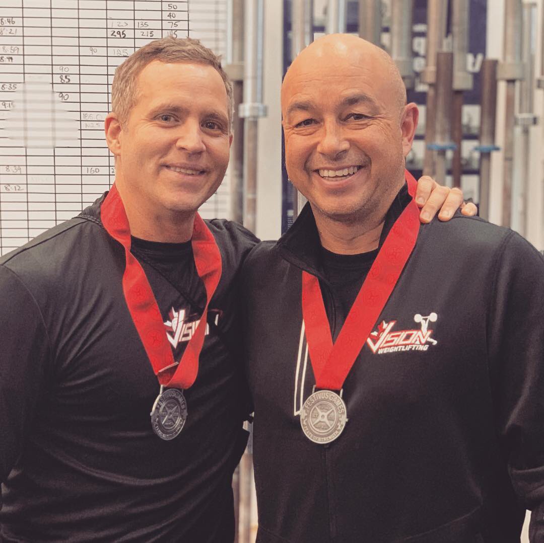 Great job coaches🏋🏼‍♂️💪🏼Festivus CrossFit medalists. #buildingstrongcoachestoo