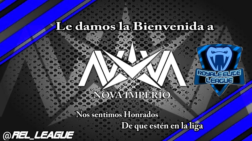Si así es! <a href="/NovaImperio/">Nova l Imperio</a> estará en esta 2da Edición, gracias por la confianza 😎
            
              ¿Quien los detendrá? 💥

Bienvenidos a la Royale Elite League🏆
Mucha suerte en esta gran competencia.
(7/32)