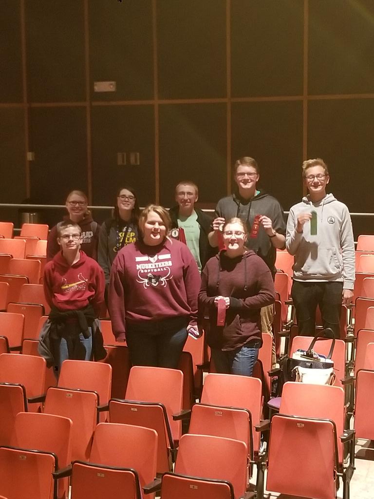 SHeller132's tweet photo. Congrats to the Red Bud Math Team for a job well done at SWIC today! Individual awards for Alex Sievers (2nd), Dylan Roscow (2nd), Ethan Fritsche (5th) and Brittney Pensoneau (8th). Also great job Team Alex and Dylan for placing 2nd! https://t.co/Fm1nijy8Z9
