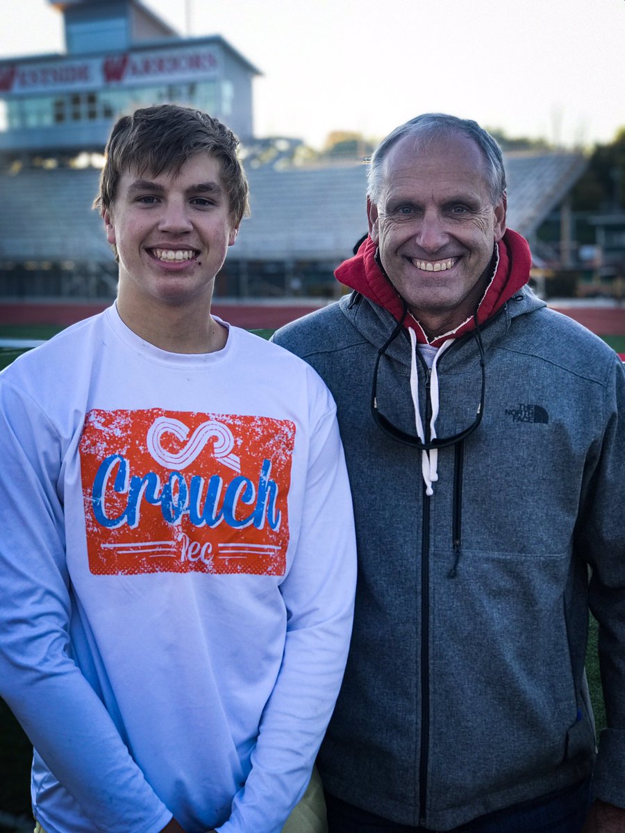 CariWilke's tweet photo. @KoyWilke played his last freshman game.  So glad to have his papa @DalePudenz there to watch. What an awesome season #oneloss 😘🏈💪🏼 #reppincrouchrec @niccrouch @ryan_wilke https://t.co/RLAiumcwVc