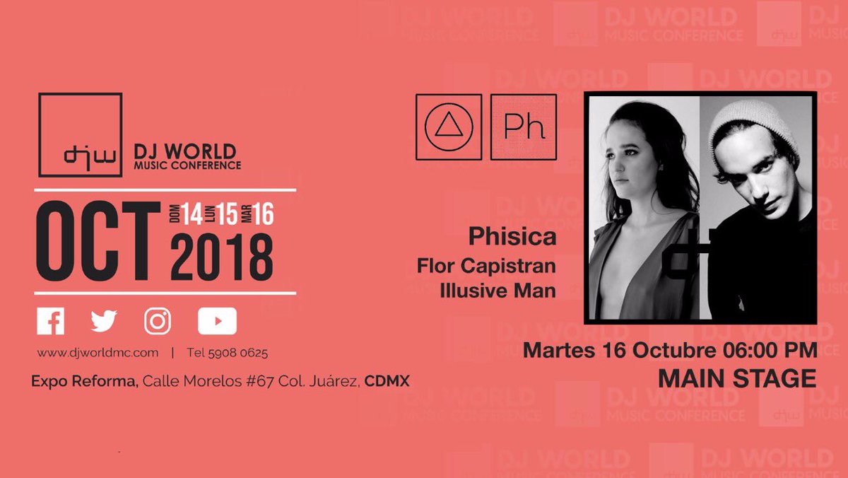 Mañana <a href="/Phisica_Music/">Phisica</a> en <a href="/DjWORLDMC/">DJ World MC</a> ¡Vamos todos!