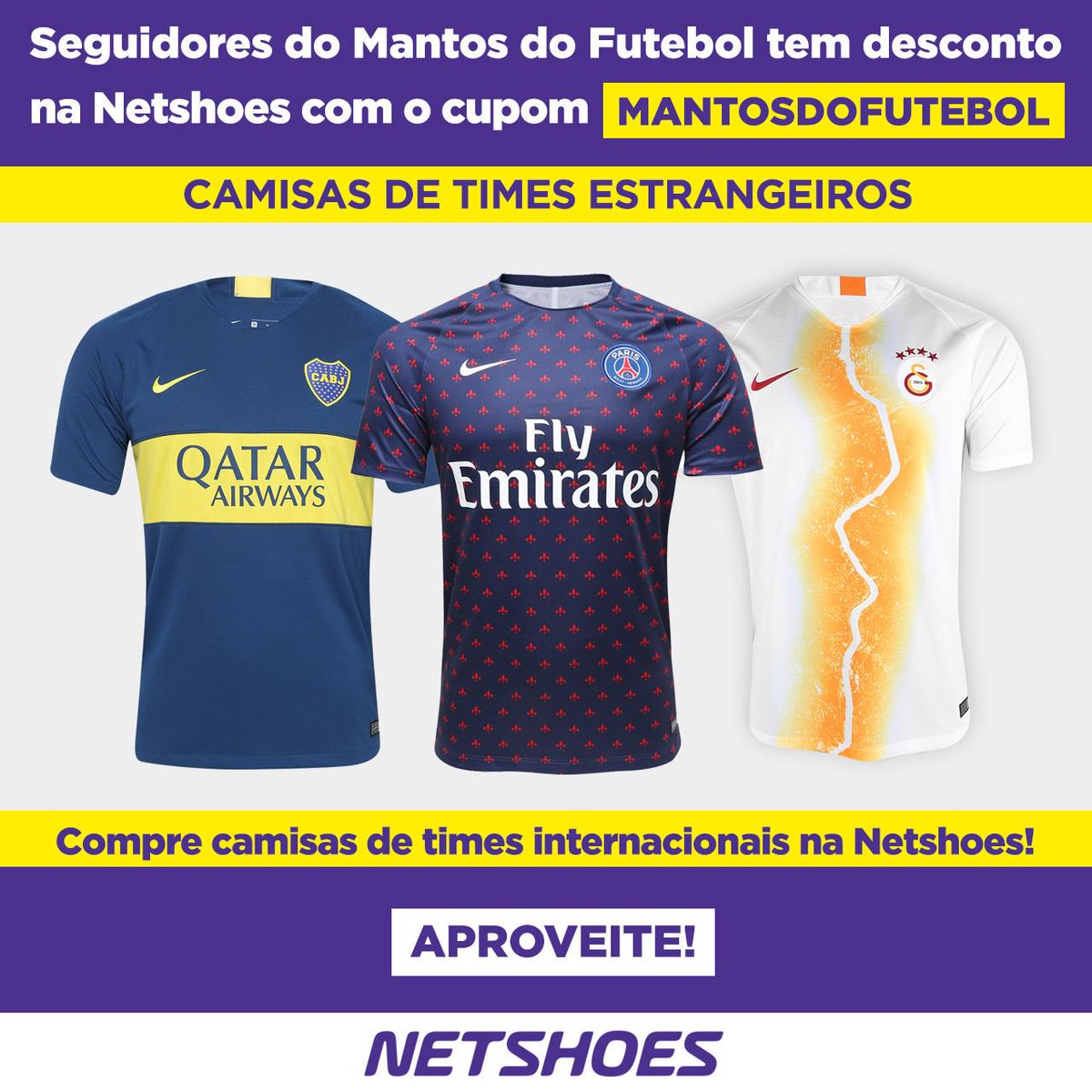 cupom desconto netshoes camisa time