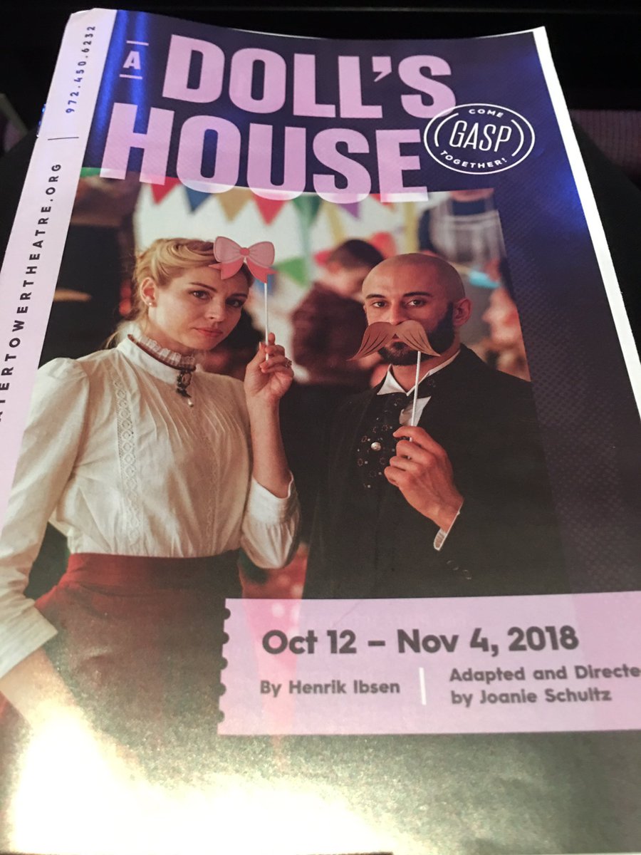 Where I am tonight: Joanie Schultz’ new adaptation of A Doll’s House for <a href="/WTTheatre/">WaterTower Theatre</a> <a href="/VisitAddison/">VISIT ADDISON</a>