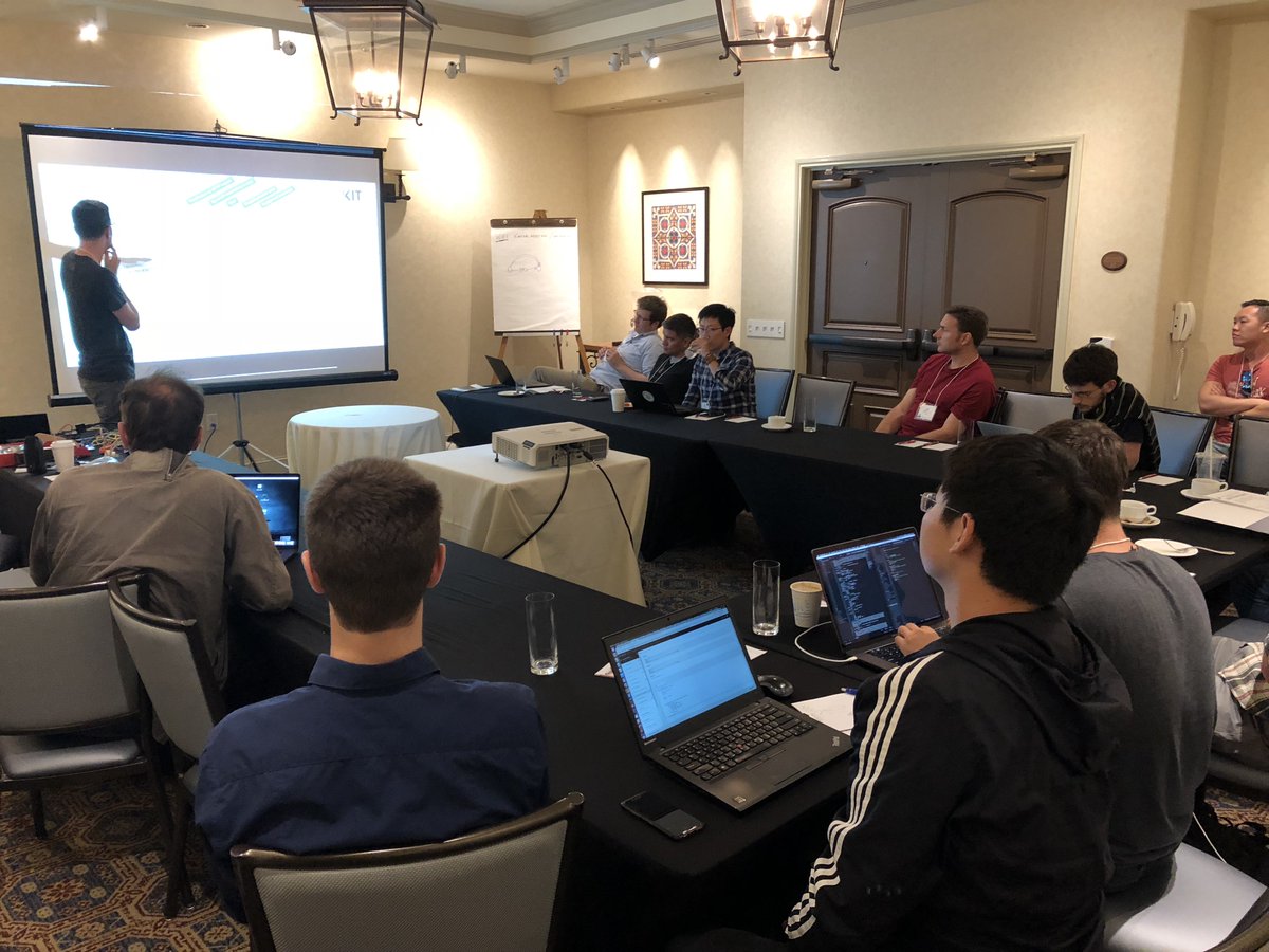 iot20181's tweet photo. Linked Data techniques for the Web of Things Tutorial at #iot2018 still with a full room past 5pm https://t.co/tAPDZNpMZ2