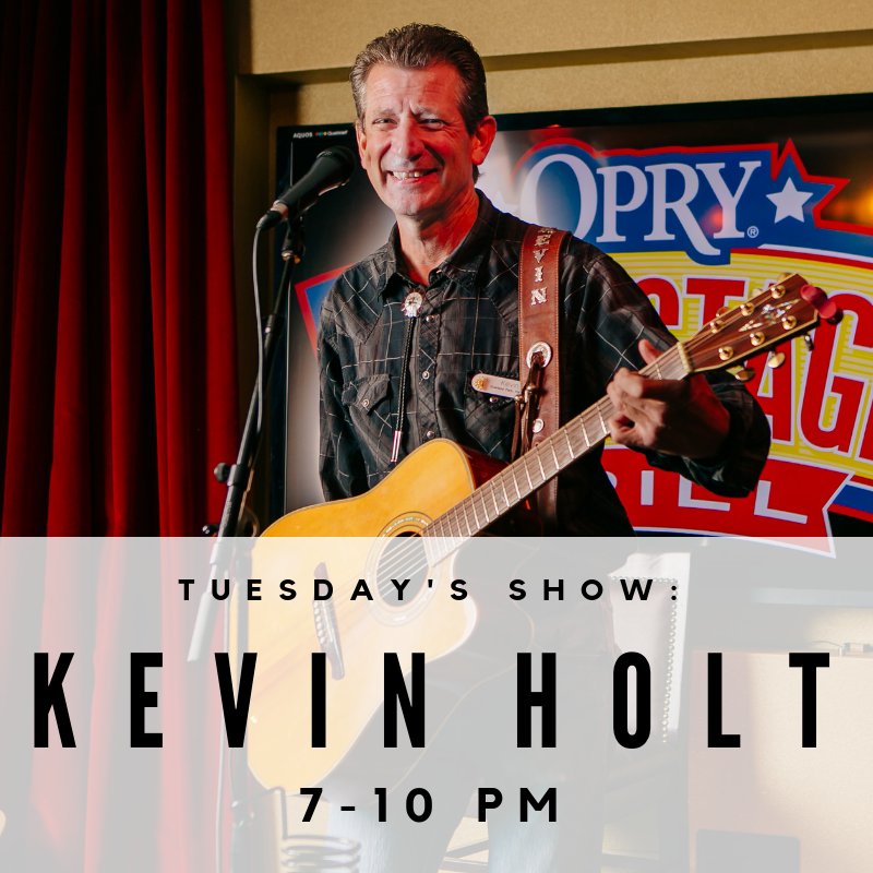 OpryGrill's tweet photo. Kevin Holt is one of our longest-tenured singing servers and we’re so happy we get to have him up on stage to give us a full set tomorrow night. Show starts at 7!

#yumyall #nashville #musiccity #livemusic #liveentertainment https://t.co/uYF9HGwsPI