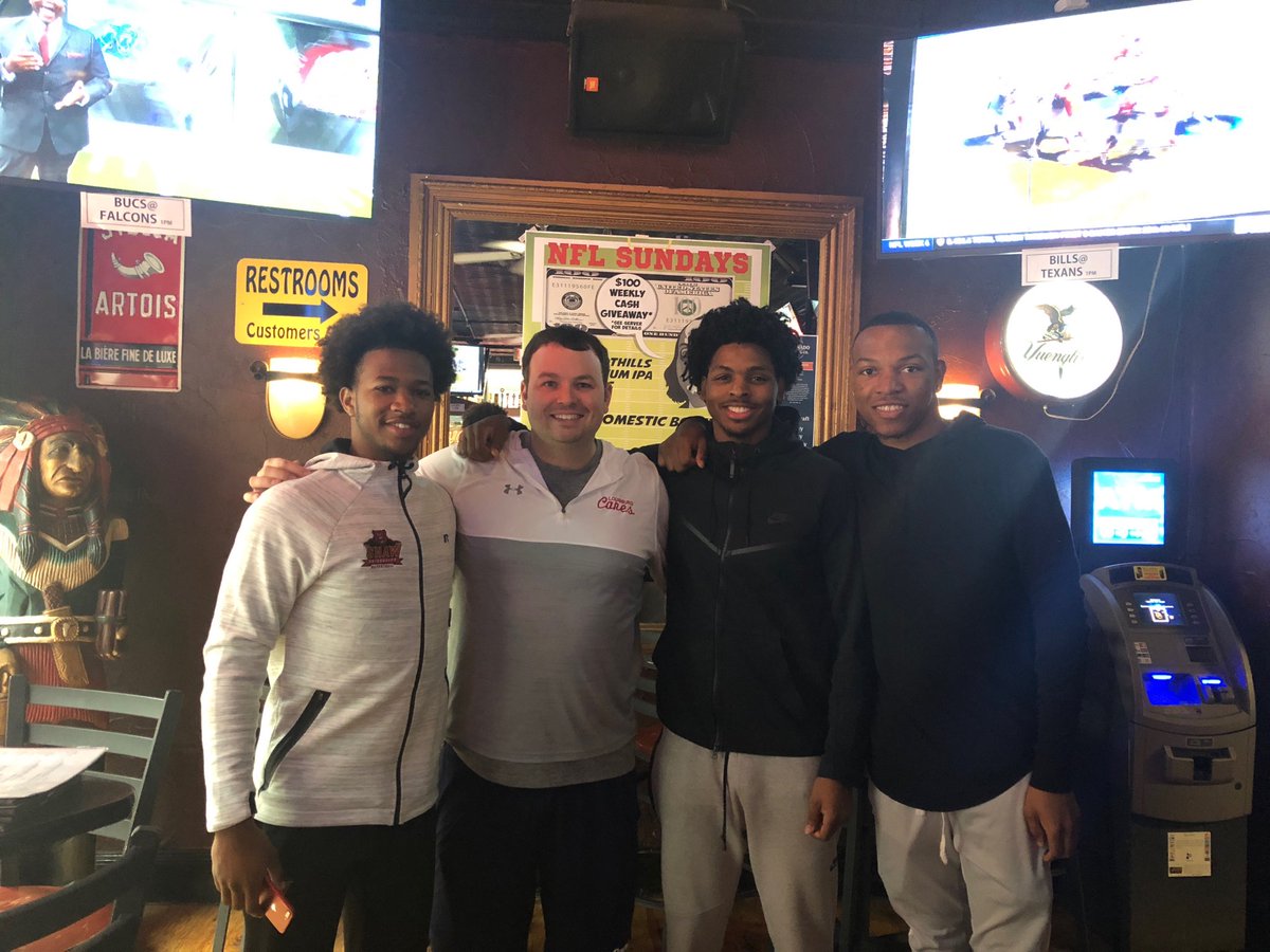 Great seeing these guys yesterday. Nothing like seeing your guys move on and be successful both on and off the court. #canes #family #biggerthanbball #JGpaymeback! ⁦@_jaybuckets4⁩ ⁦<a href="/killemkeil/">3</a>⁩ ⁦<a href="/WhosurGaddy_/">Jalen Gaddy</a>⁩
