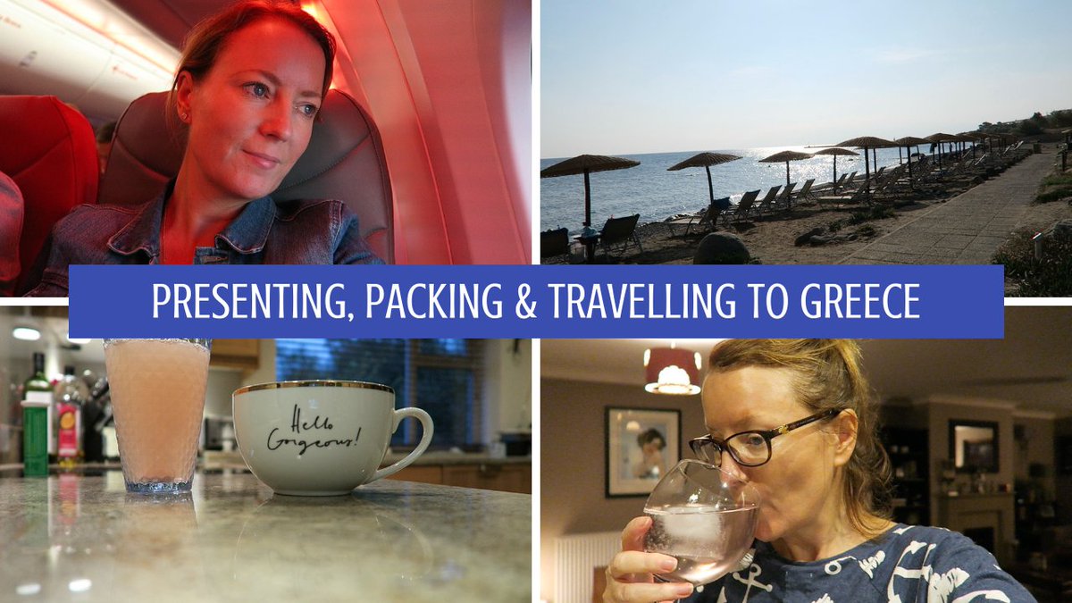 TheSallyVic's tweet photo. In this new four-day-vlog (hoping that's a real thing!?) I'm presenting at a workshop, packing for holiday and travelling to Greece.  Enjoy xxx
https://t.co/BSxZqre9GA https://t.co/VRIZzgxUm3