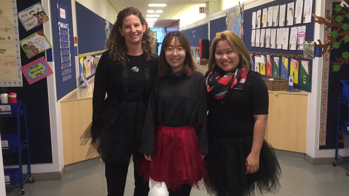 At ISB it's Tutu Tuesday! First grade shows its support of October being Women's Health Month. #learnISB #health #womenshealth #BreastCancerAwarenessMonth