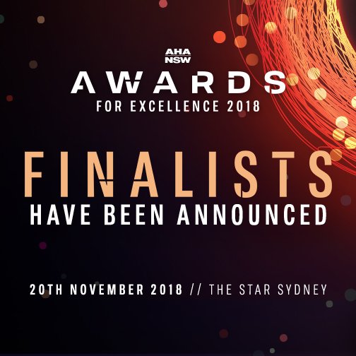 The wait is over! Finalists have been announced! View the full list here: https://www.ahansw.com.au/wp-content/uploads/2018/10/AHA-NSW-FinalistList-NAMES-v4-RBG.pdf … #awards #hospitality #pubs #bars