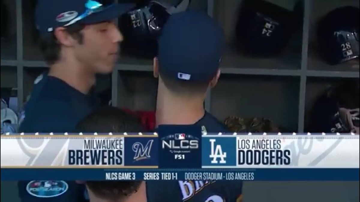 USASportDirecto's tweet photo. Y los #Brewers vuelven a golpear! Condensado el partido entre cerveceros y #Dodgers de hace unas horas. 
Esta noche en #ASD tocará repasar cómo van las finales de conferencia y la carrera hacia las #WorldSeries

https://t.co/DHnroRx4w8

#Postseason #LasMayores #MLB https://t.co/ZT2pbFLAWx