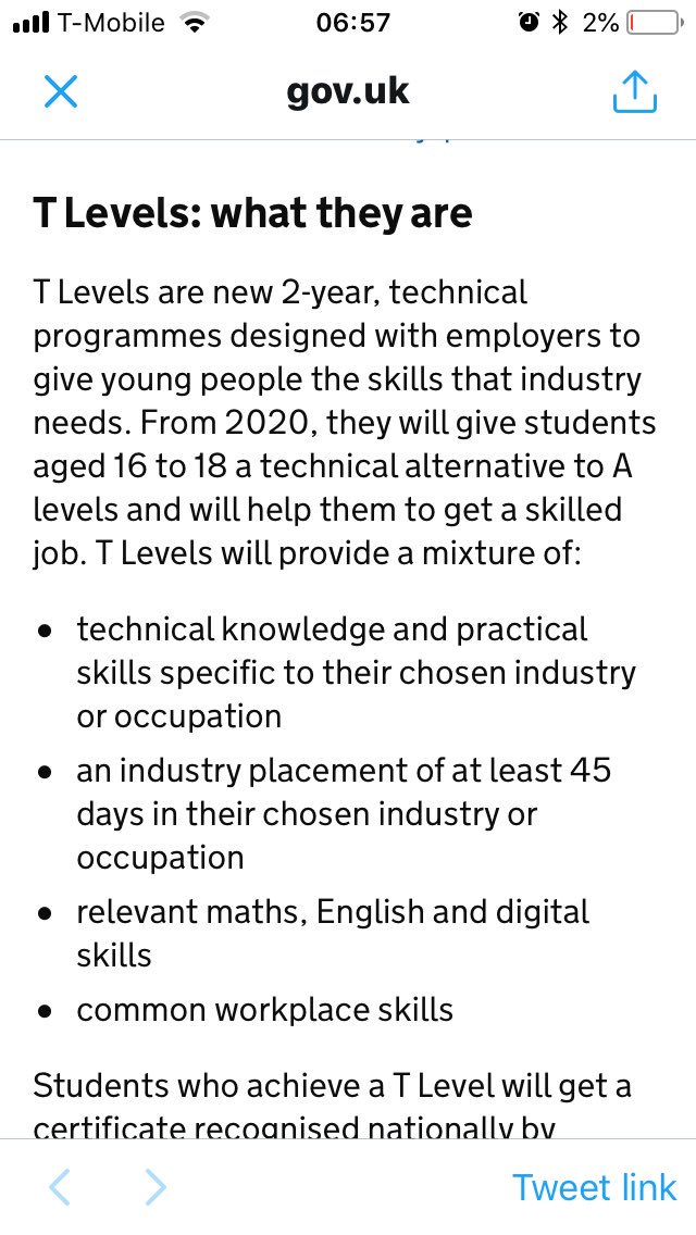 Michelle_Ent's tweet image. What is meant by “relevant maths and English” skills? Will the GCSE resit requirements be replaced with #functionalskills #Tlevels #dfe