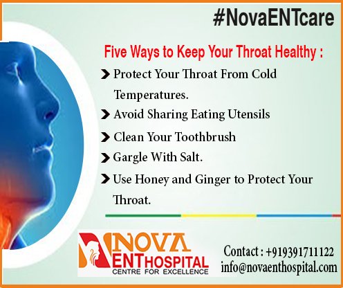 ent_hospital's tweet photo. The 5 Best Tips to keep your #Throat Healthy.
#NovaENTCare #ENTHospital #ENTTreatment #ENTDoctors #Throatcare #ENTSpecialists #Hyderabad #ThroatProblem #Throat #ThroatSpecialistsinHyderabad https://t.co/7Fe5fQA2cf