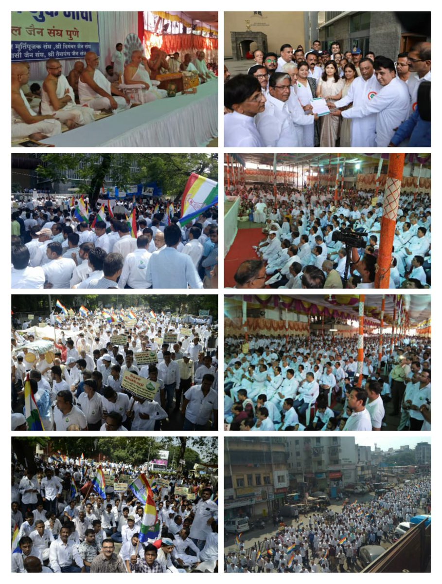 piyushbafna1977's tweet photo. #SaveShikharji @SaveShikharji #MahaRally yesterday in Pune with all sects of Jain's coming together and demanding the government to declare it as #PlaceofWorship @CantstopulovinM @mahendra3 @rajamaka @SharmilaOswal @aashish81us @JagoJainJagore @JainChiranth @AJain_18 @vikramcjain https://t.co/OtjSsOmRrX