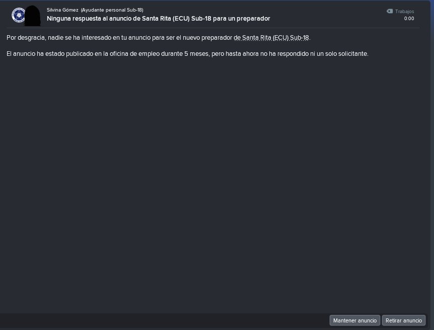 FM_Argentina's tweet photo. Mi tinder, versión #FootballManager18

"mantener anuncio"

"alguien caerá". https://t.co/R2SvwURVRA