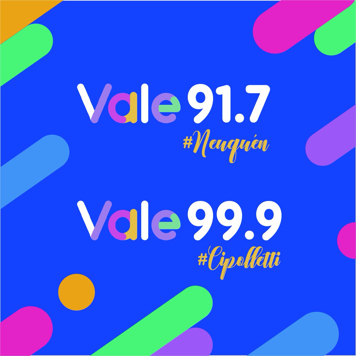 Vale91_7's tweet photo. Escúchanos en FM 91.7 #ValeNeuquen Y en FM 99.9 #ValeCipolletti 💞
¿Cual es ese momento del día que mas escuchas vale? 💋
#SentiMusica #ViviMusica #BuenLunes #FinDeLargo #ValeConTodo #ValeNqn https://t.co/IGskS110Cm