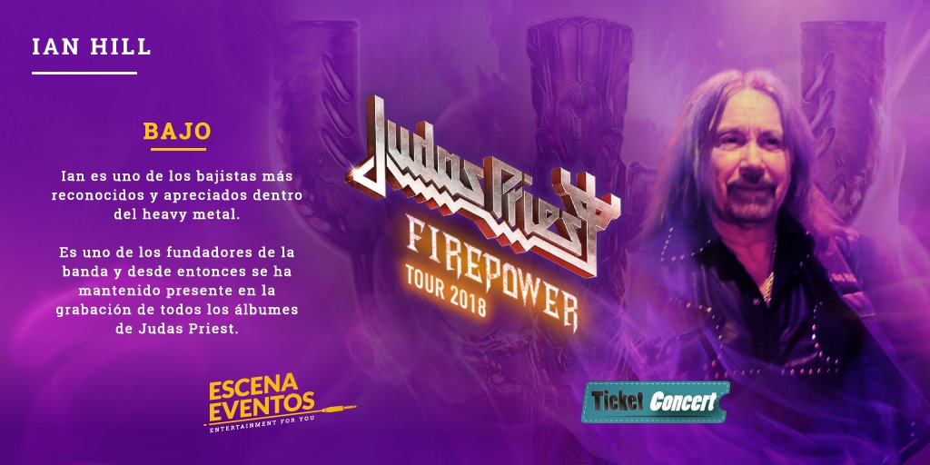 EscenaEventosEc's tweet photo. Conoce un poco acerca de #IanHill, @judaspriest estará el 28 de Octubre en el Coliseo General Rumiñahui.

Ya tienes tu entrada?

Puedes conseguir tu entrada vía online a través de https://t.co/70tbKW4vSq, aceptamos todas las tarjetas de crédito. https://t.co/nKLrgzLdEc