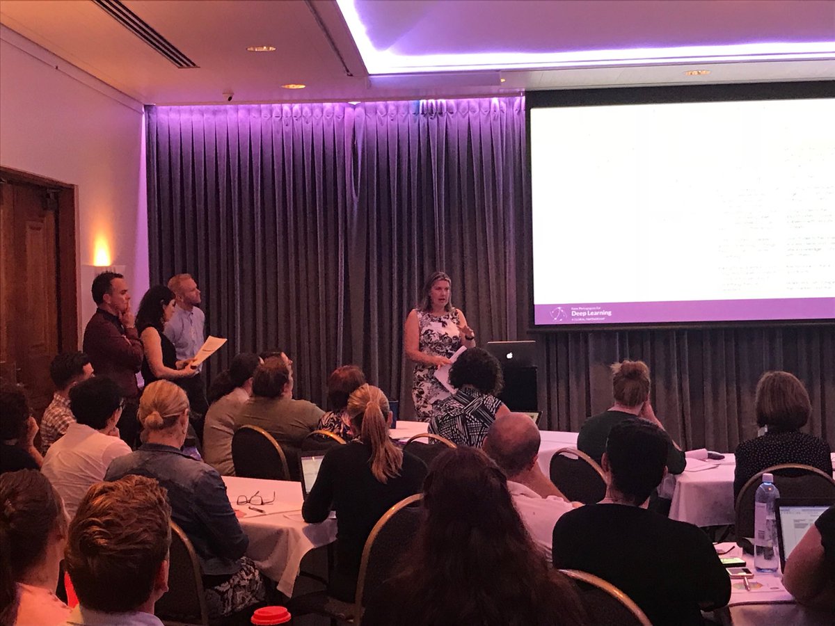 joannemceachen's tweet photo. The fabulous Kahukura  Cluster from New Zealand sharing with Australia the next phase of their #NPDL journey of deep learning- not just “catching competencies” but intentionally teaching them. ⁦@coreeducation⁩ ⁦@NewPedagogies⁩ ⁦@NPDLqld⁩ https://t.co/rrlbbWBXHR