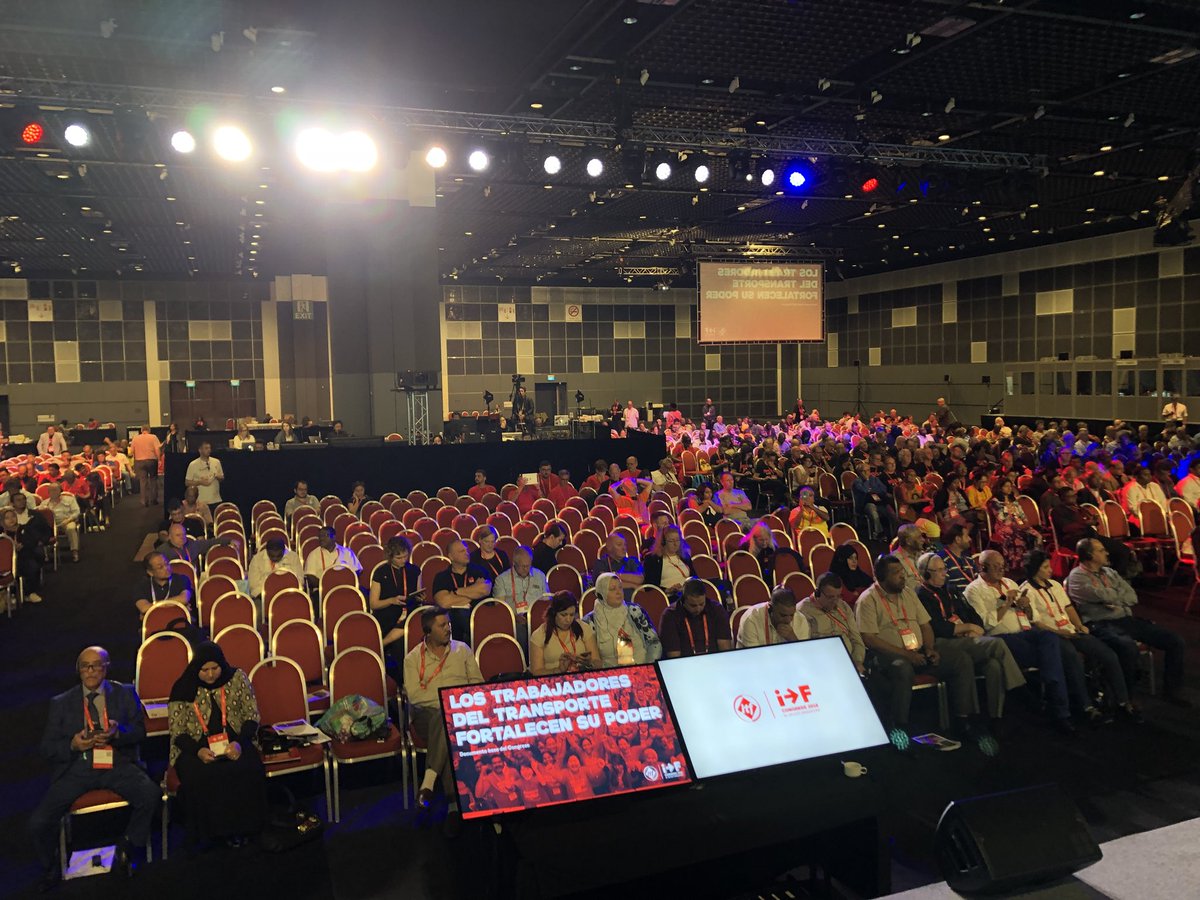 SeeboldTorben's tweet photo. A great Dockers Section Conference just kicked off at #ITFCongress18. Let’s have a good discussion about How we are shaping the future of our members in the port industry! https://t.co/do6okpvvPn