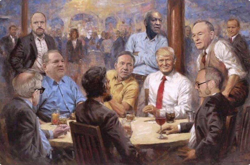 vixenmouse's tweet photo. "Sexual predators need to stick together" via DHS Department of Hostile Sarcasm.  #TrumpToiletPaper #TrumpOrb #SaudiArabia #RWNJ #MAGAts #DaughterWife #DevilsTriangle #FBR #ImpeachTrump https://t.co/rdEIRfwwlr