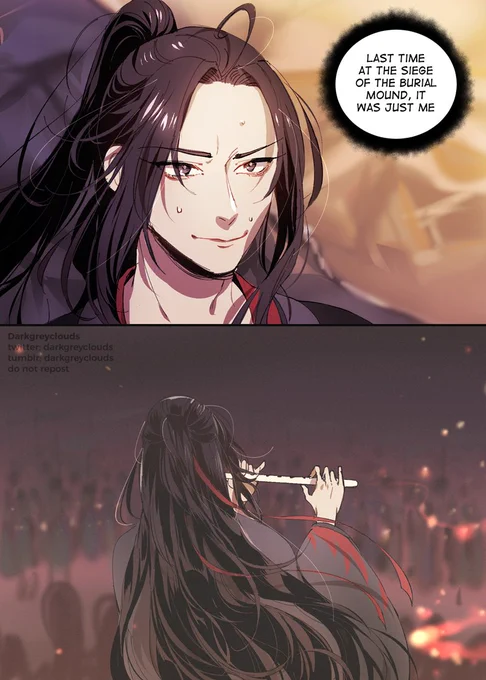 drew this comic a while back~
inspired by ch 68 I was so moved 
#魔道祖师 #MoDaoZuShi 