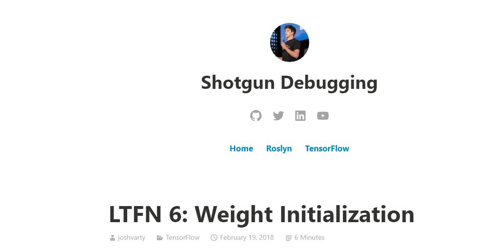 taswarbhatti's tweet image. LTFN Weight #Initialization | bit.ly/2C8K7mi