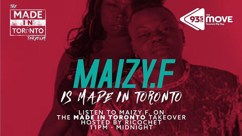 MaizyF's tweet photo. π€Tune in tonight! 93.5 FM
#MadeInTorontoTakeOver #TorontoHipHop #StepIntoTheMaze https://t.co/AHdyQ0A6oA