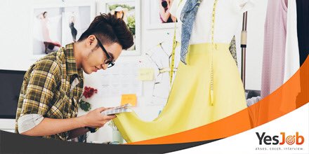 YesJobApp's tweet image. Fashion Designer selalu menjadi pilihan profesi para generasi muda. Pekerjaan ini menjadi favorit karena lingkungan pekerjaan yang glamour dan menawarkan kepopularitasan setara dengan artis apabila bisnis berkembang dan sukses. Apa kmu punya passion yang sama di industri ini?