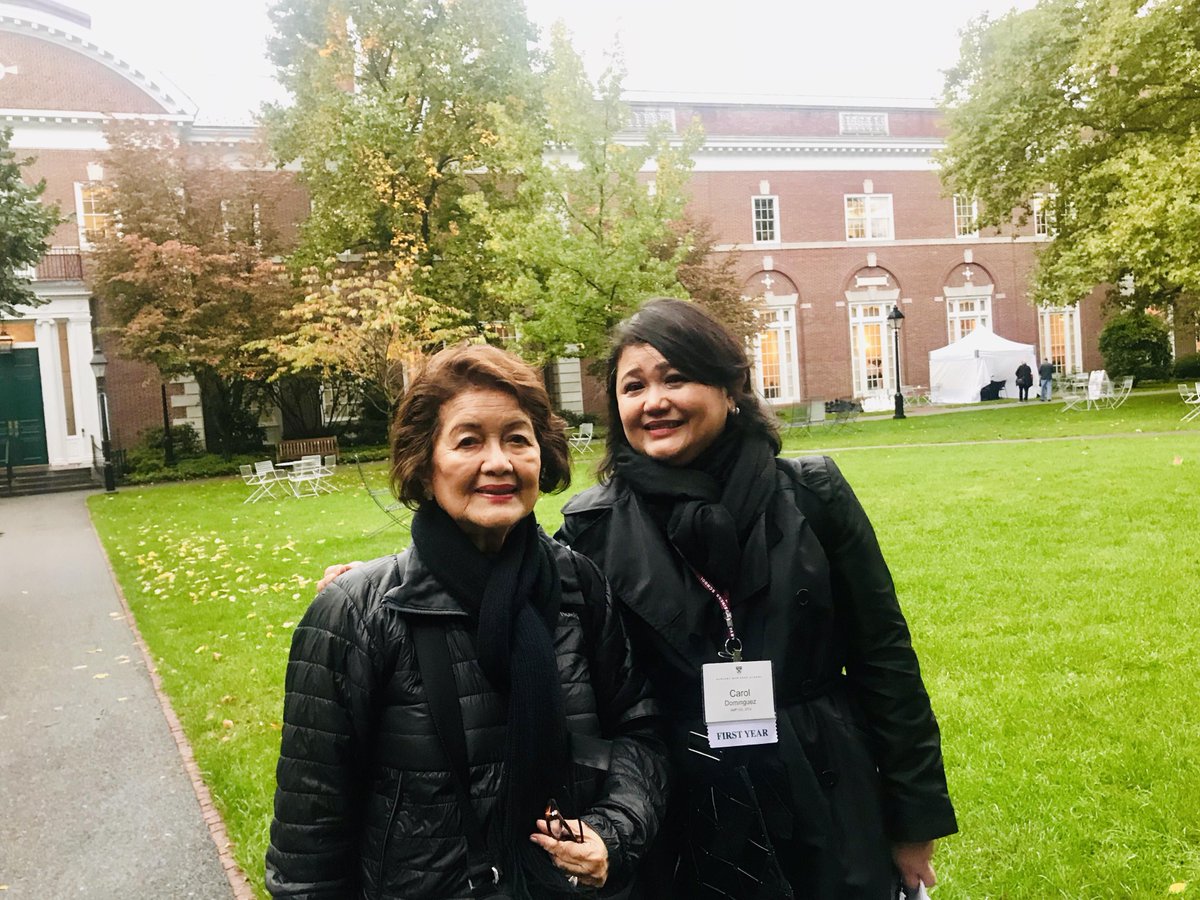 johnclementsph's tweet photo. John Clements’ President and CEO, Carol Dominguez, flew back to Boston with her mother last week to attend her 1st #HBSAlumniBoardMeeting and several #HBSReunion sessions on #TechnologyandTransformation
#HBSAlumni #JohnClementsPH #MachinesandHumans https://t.co/hOXM3sW10x