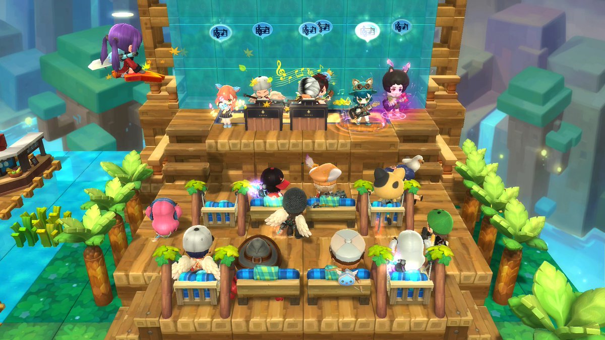 Kuriie's tweet photo. Late to post but here is the Otter Den pics we made today with @Dramakins for @SlapstickLogic! I had so much fun making this with such an amazing team mate! #Maplestory2 #JoddySquad https://t.co/QZGAmDtJdg