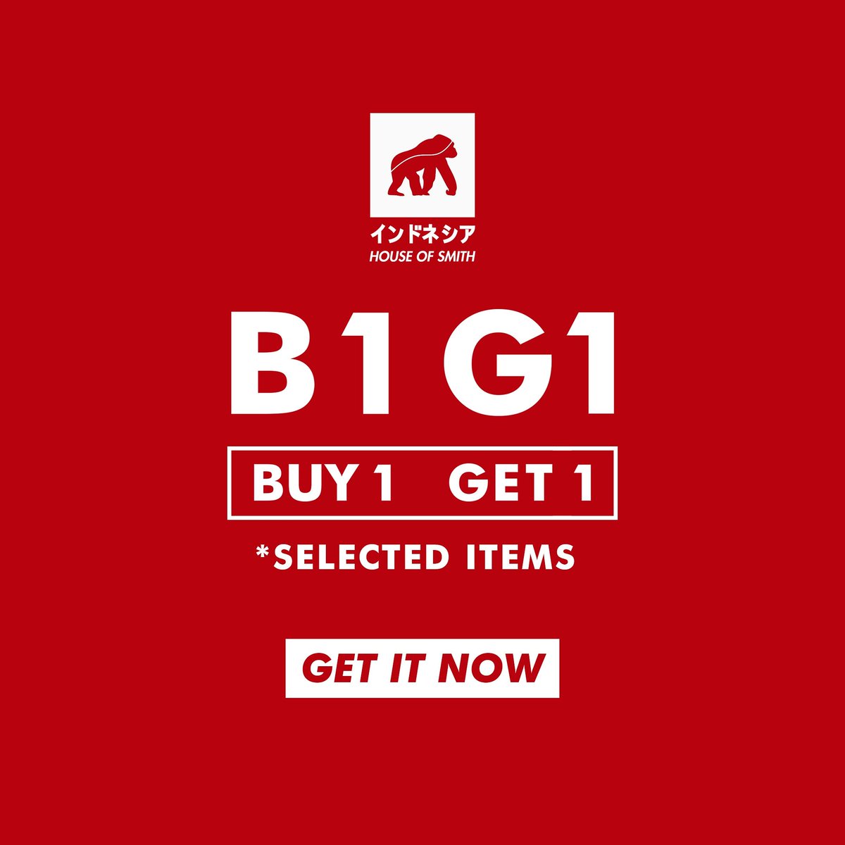 aboutsmithBJM's tweet image. Today :
B1G1
BUY 1
GET 1
SELECTED ITEM 
Let's check them out at our store:
Jl. Simpang Sungai Bilu No. 28 Banjarmasin

#iWearsmithtoday 
#Kesmithyuk 
#smithbuy1get1