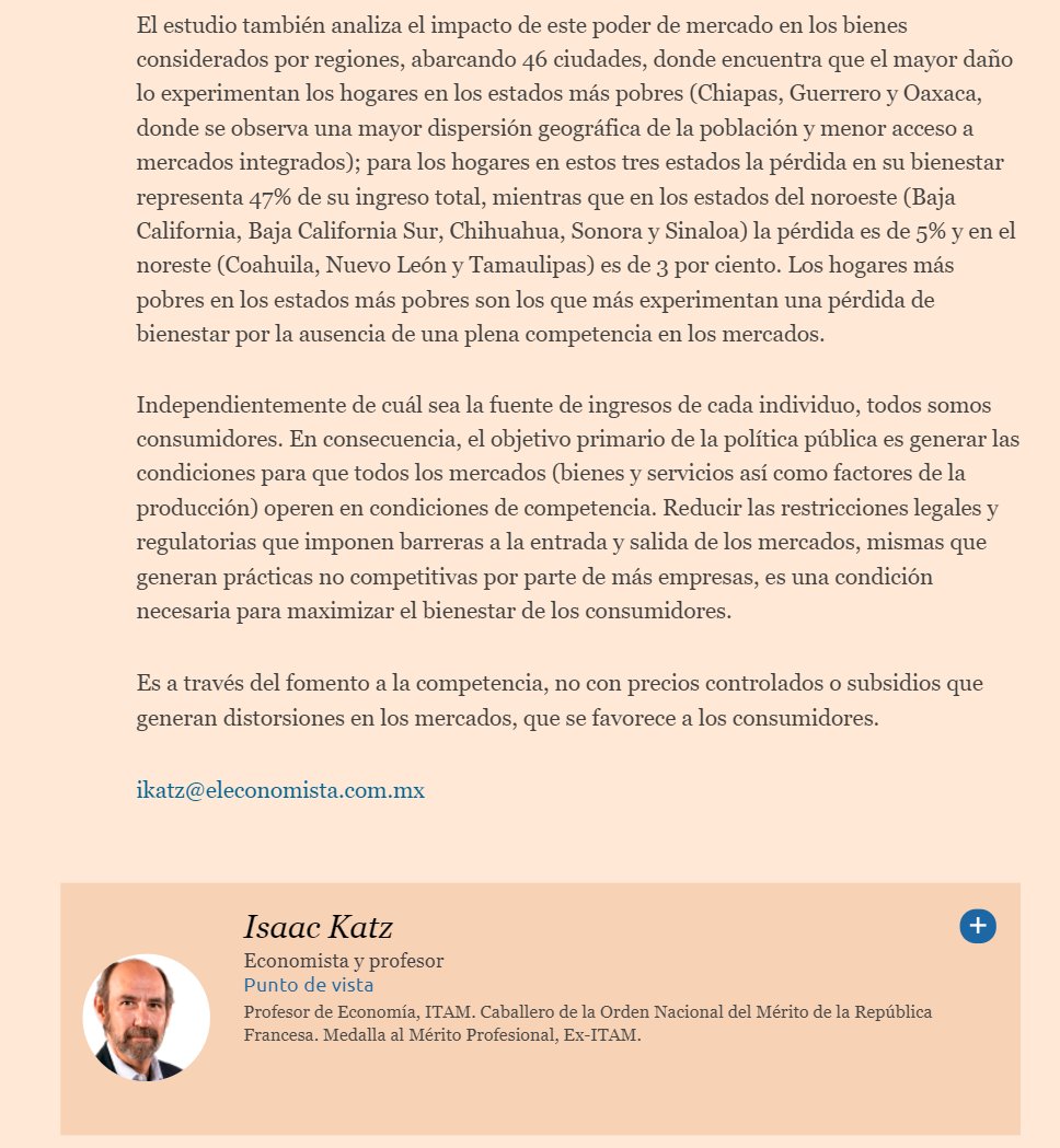 MexicoComoVamos's tweet photo. La ausencia de condiciones de competencia daña relativamente más a consumidores de menores ingresos: @econoclasta https://t.co/RlFNsmkrPw https://t.co/yeX8hbfibi