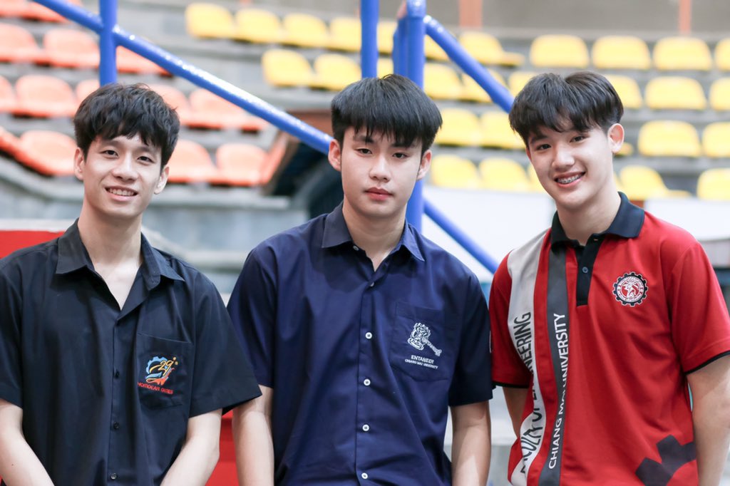 cuteguythailand's tweet photo. วิศวะหนุ่มหล่อ 2 สถาบัน 😍☺️❤️ @anotherboytj @ronapum.t @kk.mistry #พร้อม มข. #ตาว มช. #เคเค มช. #มหกรรมคว้าเกียร์ #cuteguythailand
@ronapum_t @KKMistry_555 https://t.co/GZnhdh1CWe