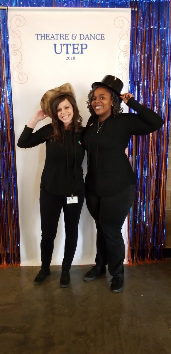 MsBanks2015's tweet photo. The English Department is ready for Homecoming Week! Day 1: Mirror Maze/Twin Day😁😄 @MsKmross and I were off campus but didn't wanna miss out on all the fun😊 #Homecomingweek2018 #yourlegacymatters #IamEPISD #weareandress #English #TeacherLife #carnival #things #allblack https://t.co/LdQpIcgYAx