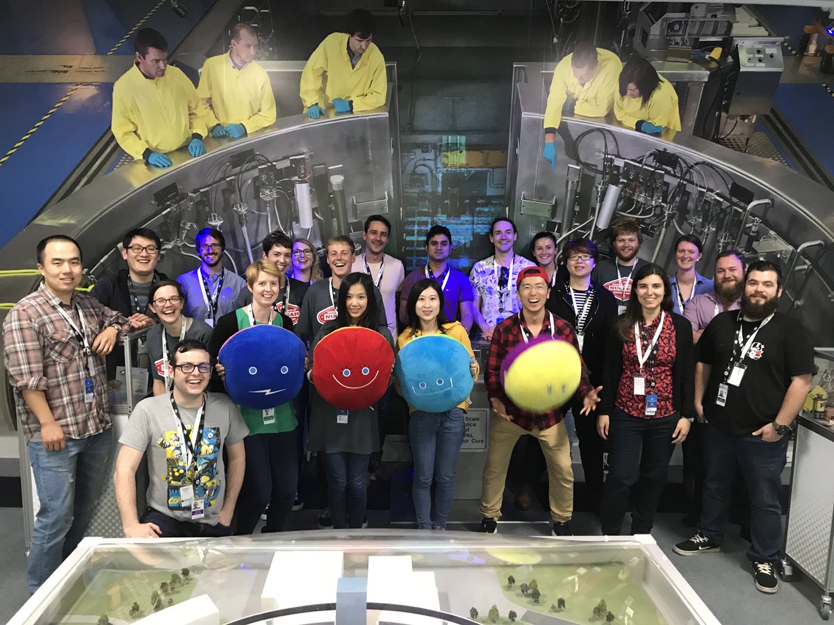 AINSE_Ltd's tweet photo. On day 2 of @AINSE_Ltd's #PGRA O'Week, students met with @ANSTO researchers, including @sci_dale and @heab, before touring @ANSTO's OPAL Multipurpose Reactor, Australian Centre for Neutron Scattering, and Centre for Accelerator Science. #nuclear #science #nuclearscienceweek https://t.co/qAtvDJ0Hzy